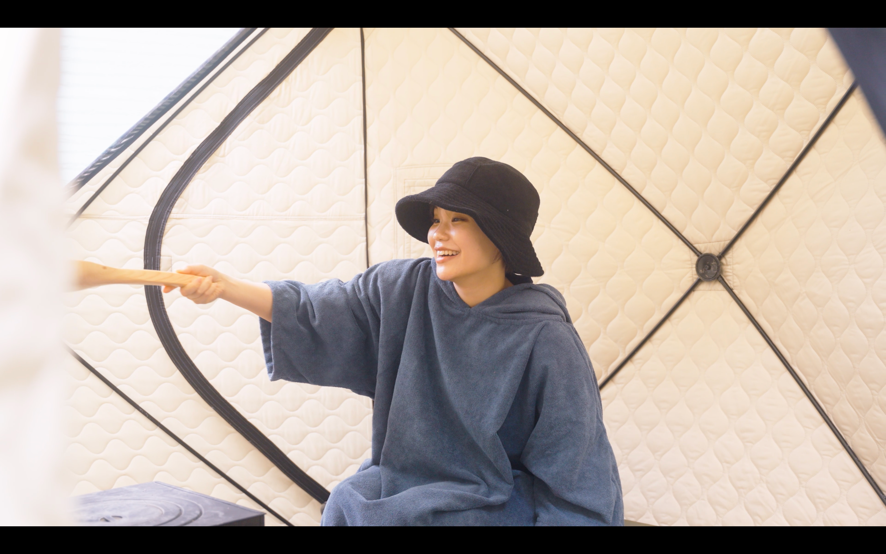 秋川渓谷リバーティオのテントサウナ