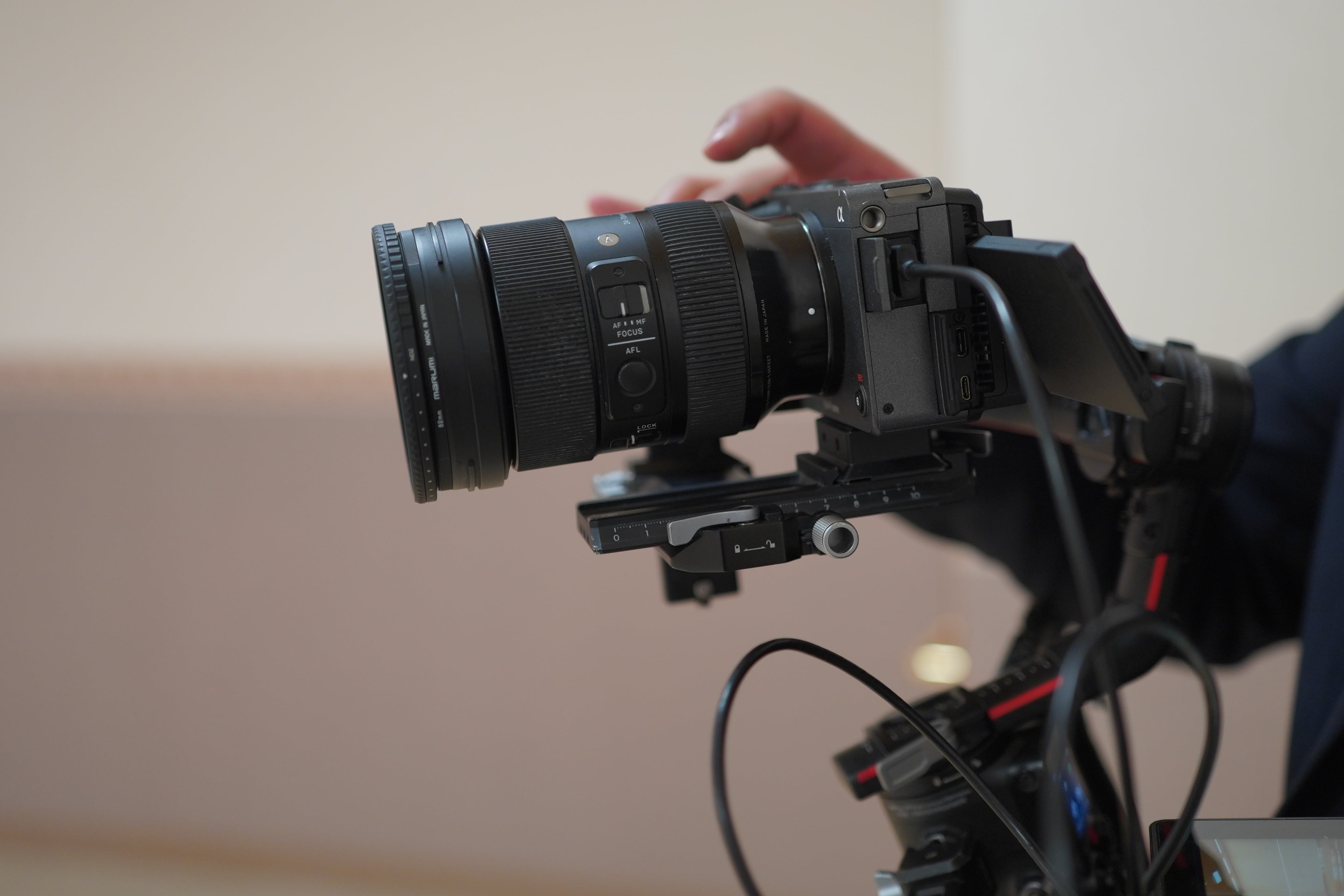 ジンバルと組み合わせたFX3