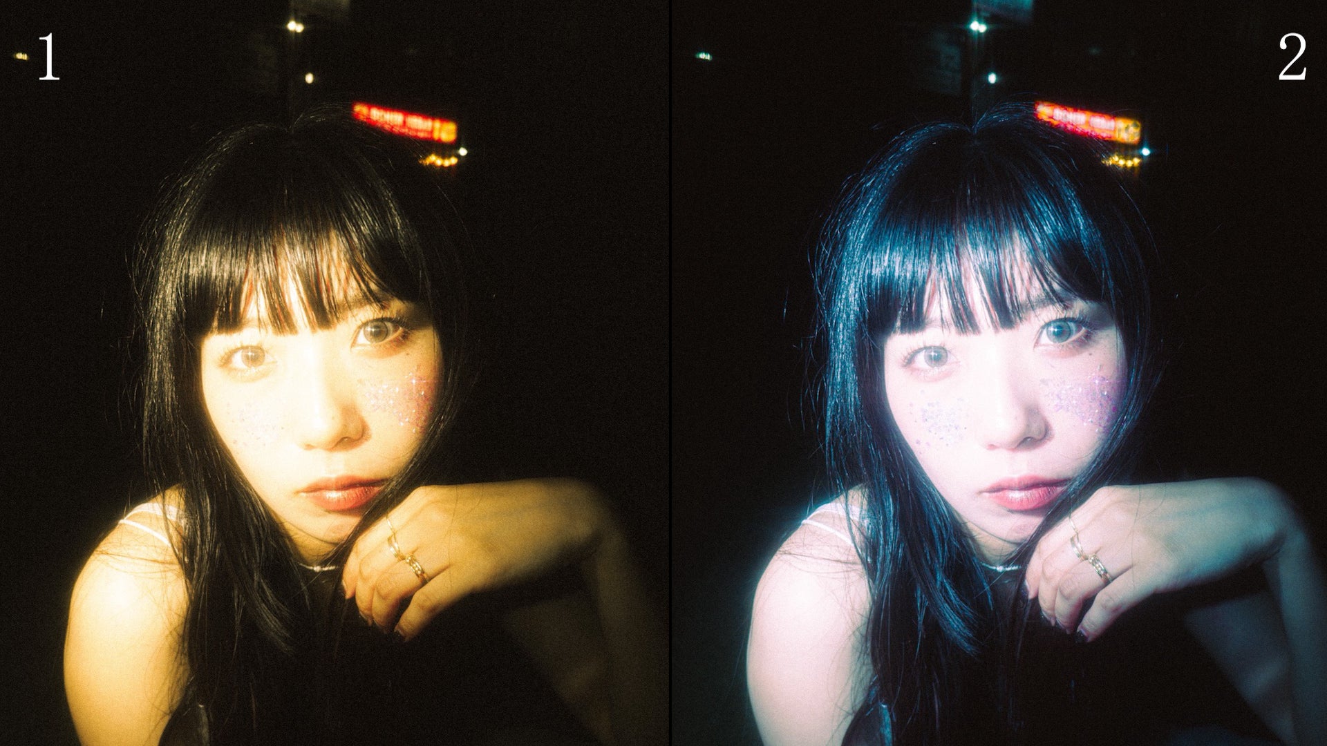 レタッチ後のポートレート写真